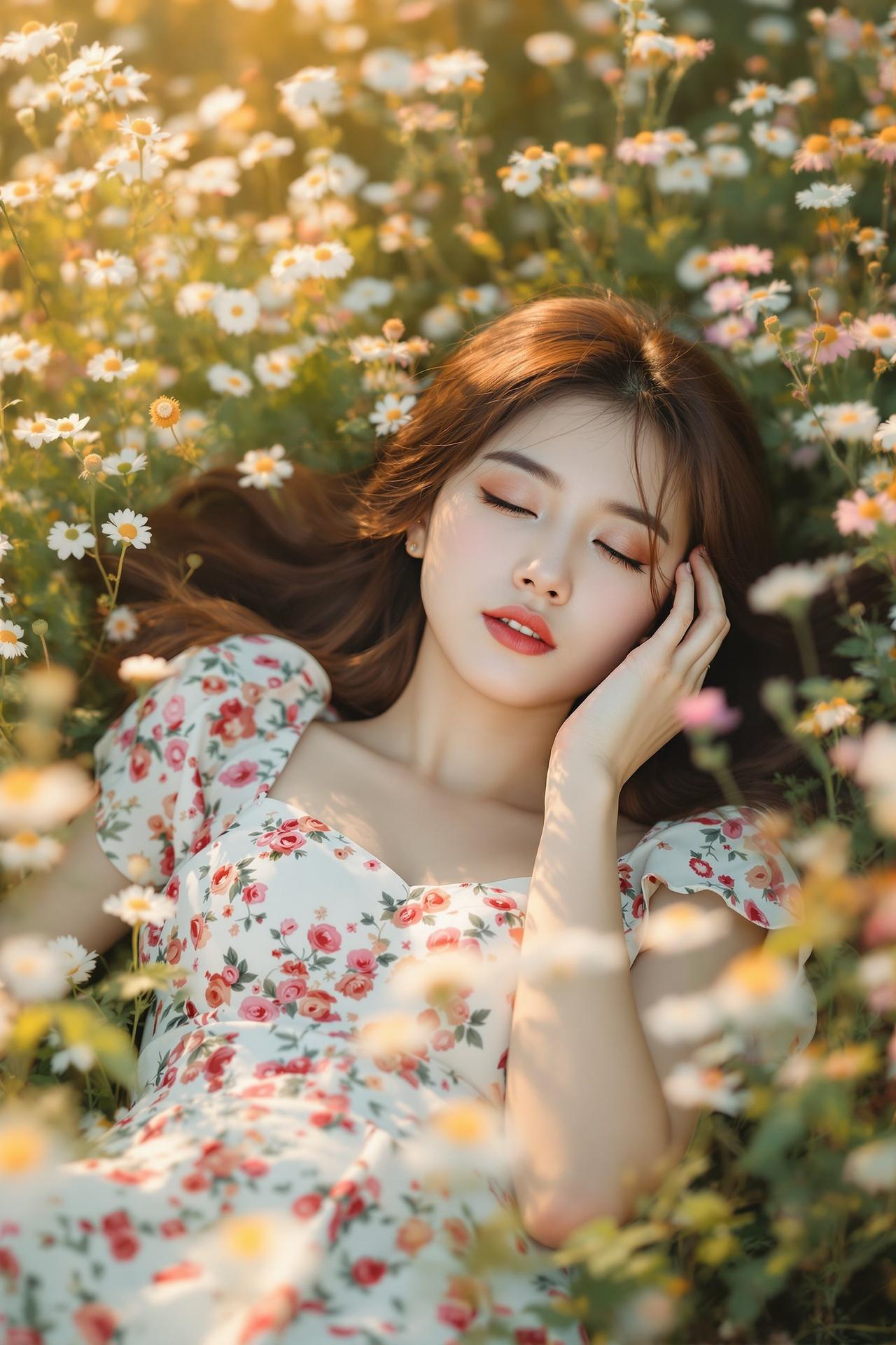 吃瓜福利-花丛甜梦-甜美风写真作品